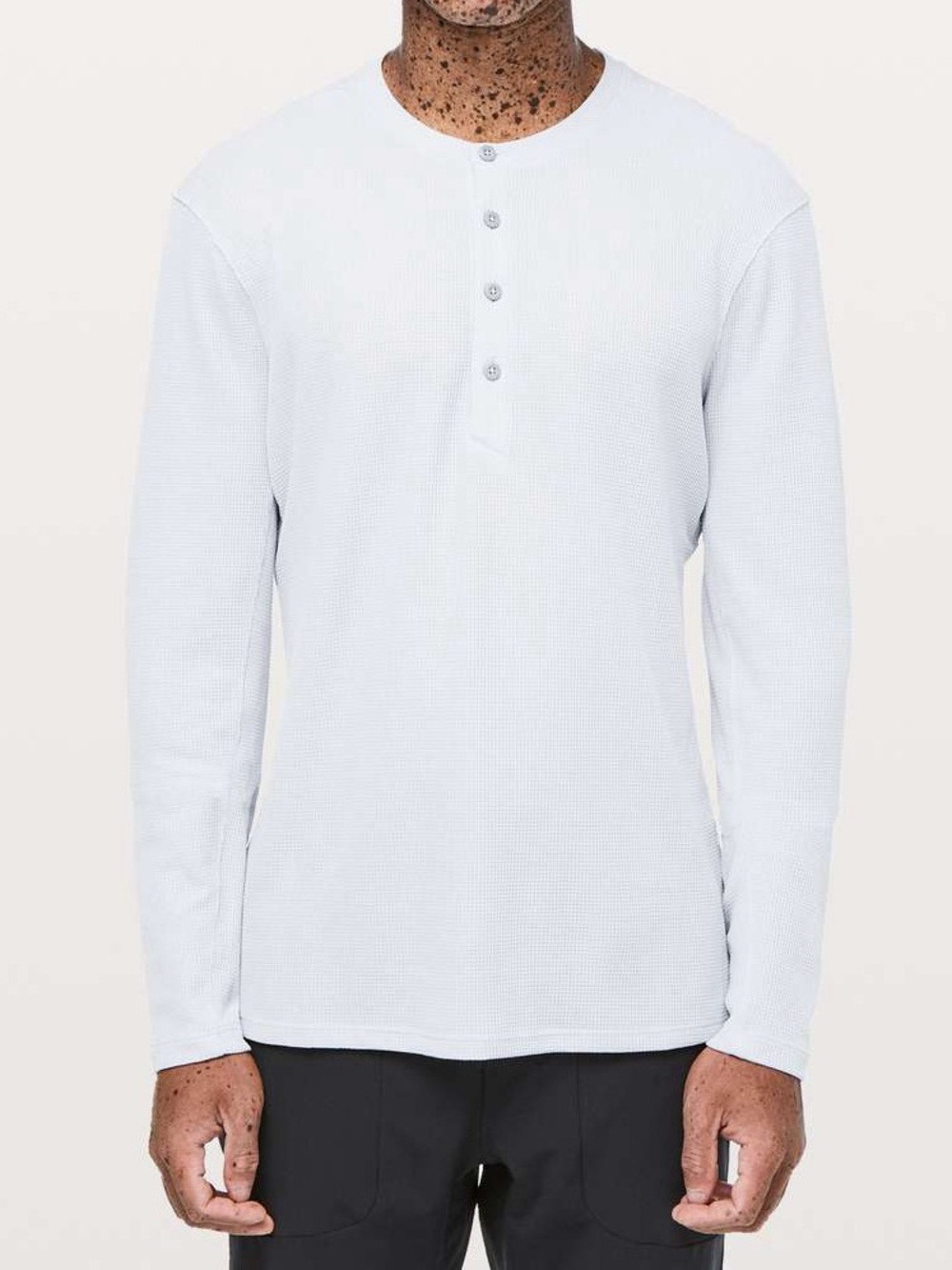 Lululemon Shift Stitch Henley Heathered Core Ultra Light Grey